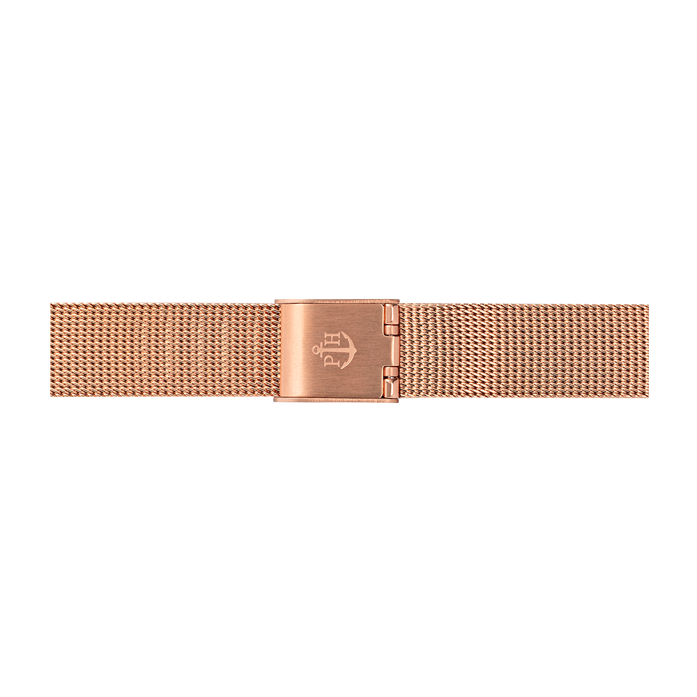 Uhrenarmband Mesh Roségold 12 mm