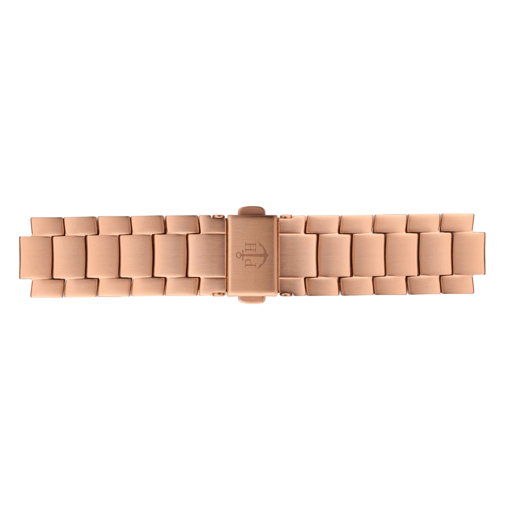 Uhrenarmband Metall Roségold 16 mm