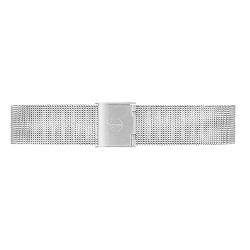 Uhrenarmband Mesh Silber 16 mm