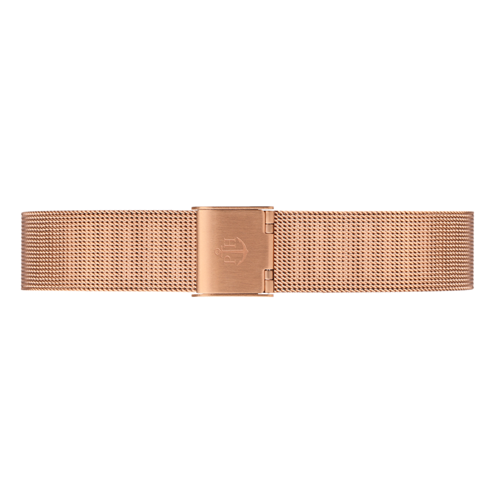Uhrenarmband Mesh Roségold 16 mm