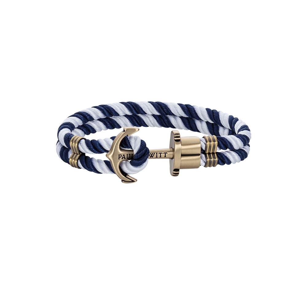 Bracelet Boho Ancre Marin - Chaîne Réglable, Perles, Or - Bijou Femme Vintage Pour Toutes Occasions