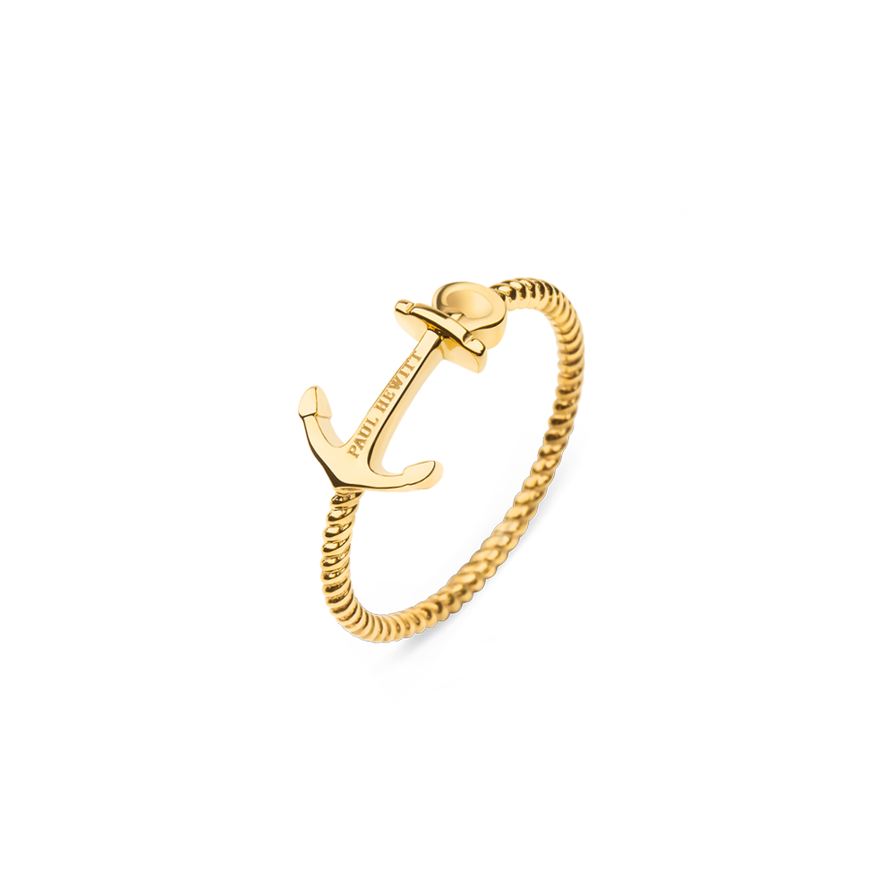 Ring Anchor Rope Gold