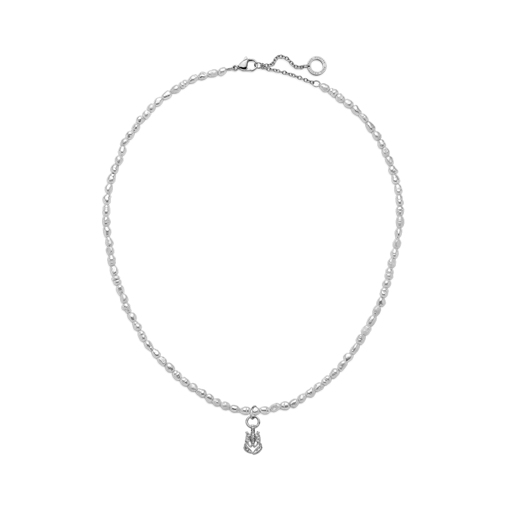 Set Lobster Charm und Halskette Silber