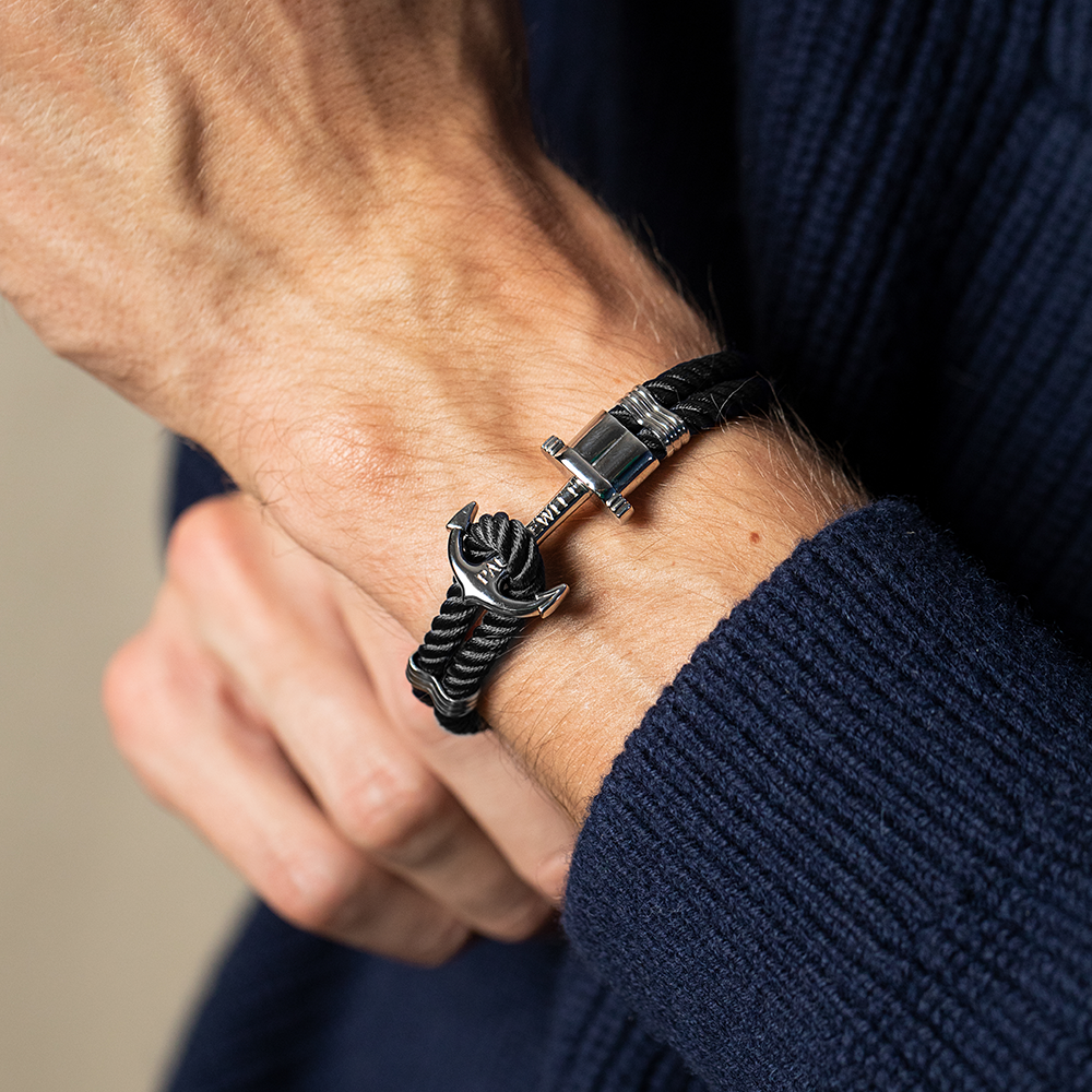 PHREP Armband Silber Schwarz