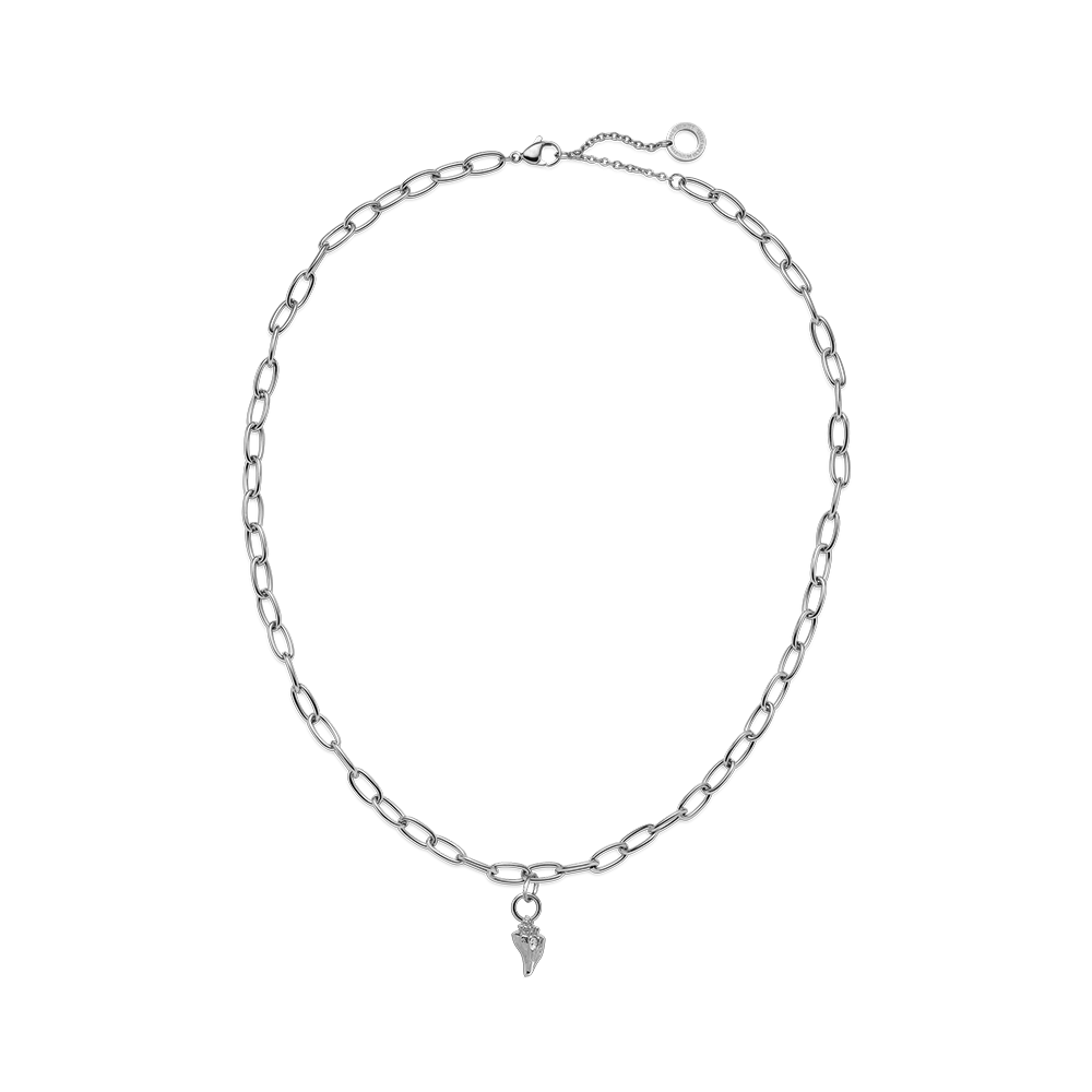 Set Sea Shell Charm und Halskette Silber