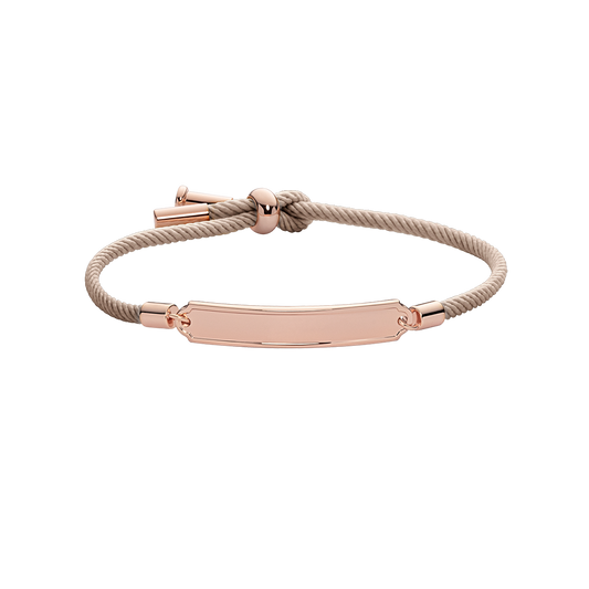 Bracelet Femme Gravure de Mer Vitamin e Or Rose Sable